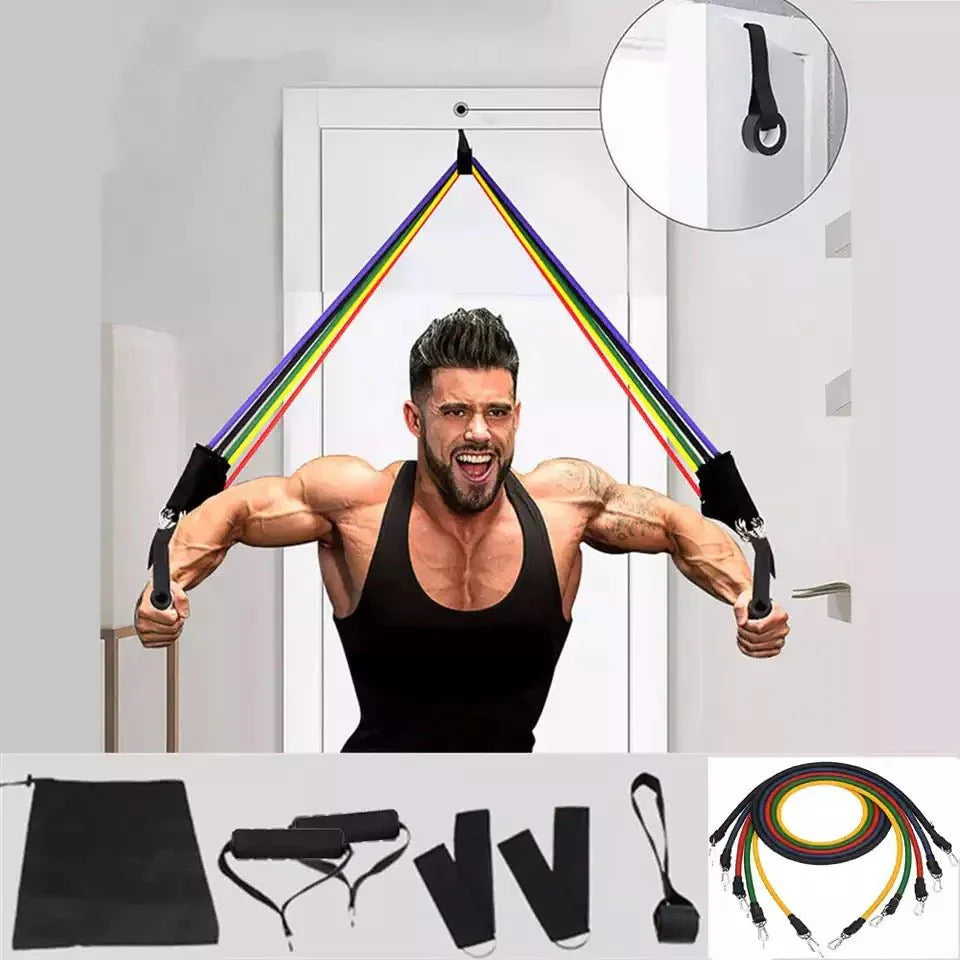 Bodybuilding Resistance Bands Set KSA - NOVA MART