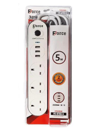 Power Socket Strip 2500W - NOVA MART