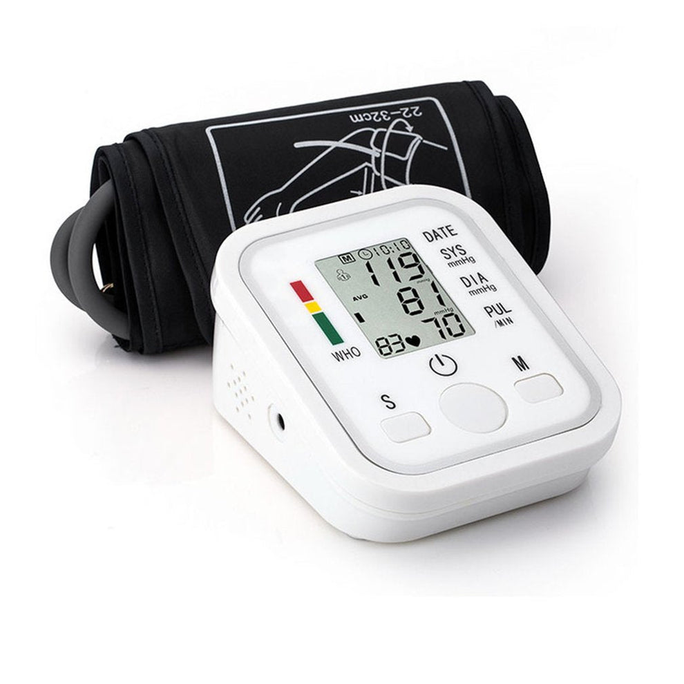 Digital Blood Pressure Machine - Upper Arm Cuff, Large Display