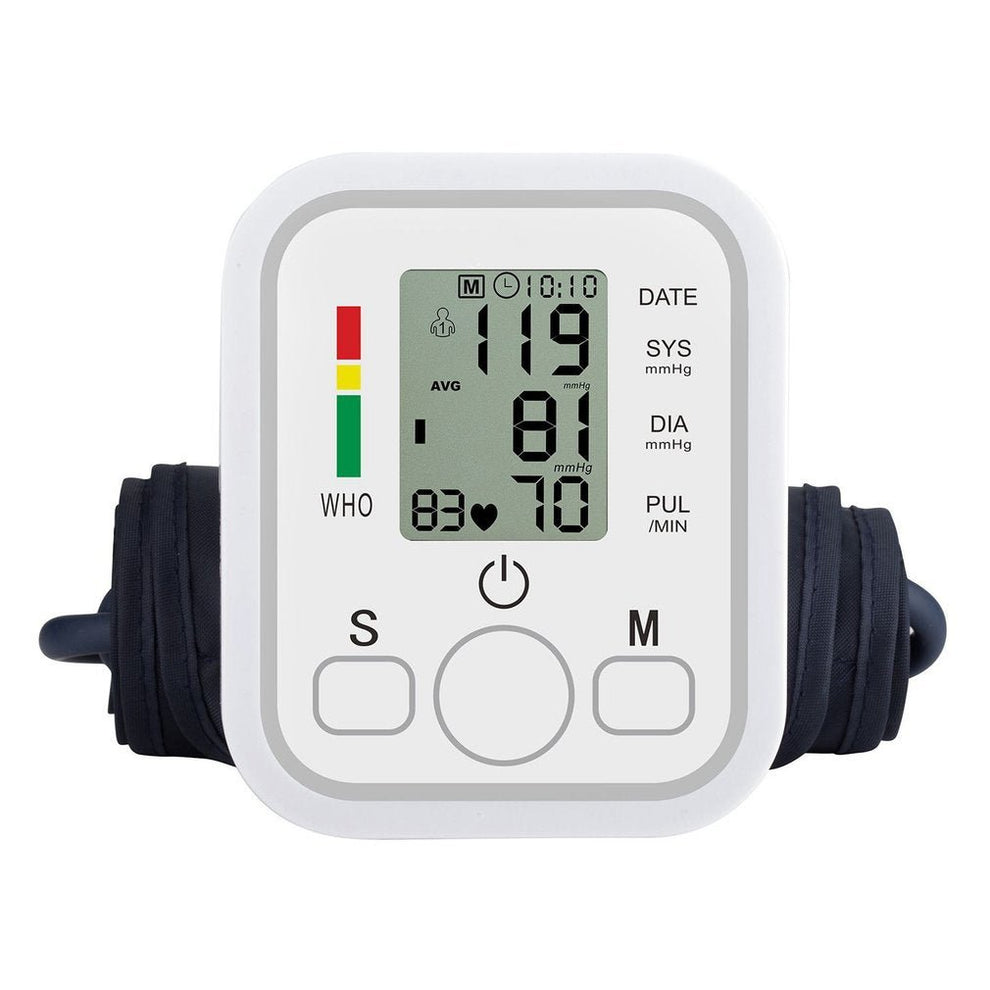 Digital Blood Pressure Machine - Upper Arm Cuff, Large Display