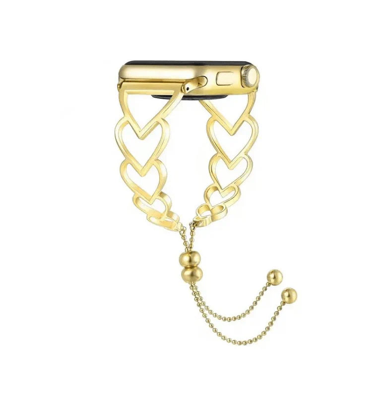 Heart Shaped Bracelet Watch Band  KSA - NOVA MART